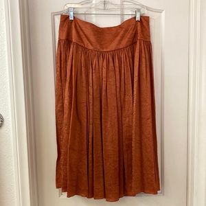 Talbots crinkle silk and nylon skirt